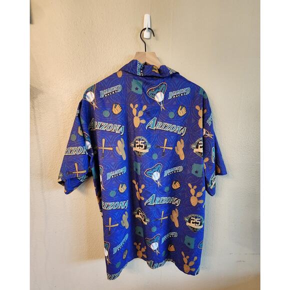 Arizona Diamondbacks 25th Anniversary Button up Mens SZ XL - Picture 2 of 10